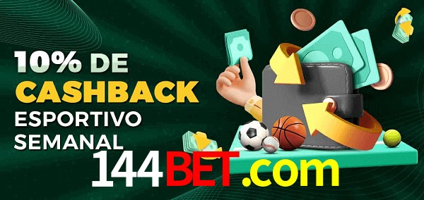 10% de bônus de cashback na 144bet.com